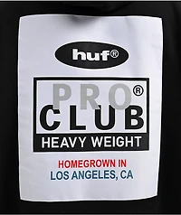 HUF x Pro Club Heavyweight Black Hoodie