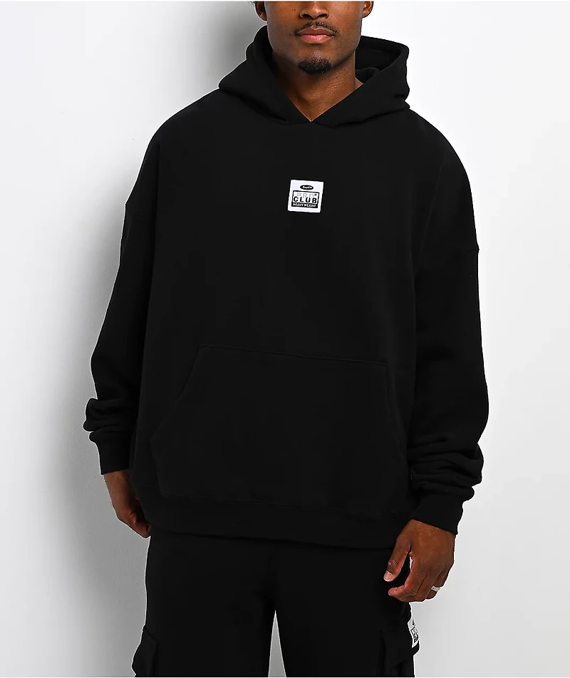 HUF x Pro Club Heavyweight Black Hoodie