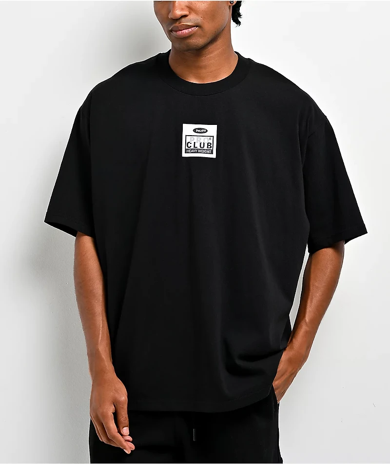 HUF x Pro Club Heavyweight Black T-Shirt