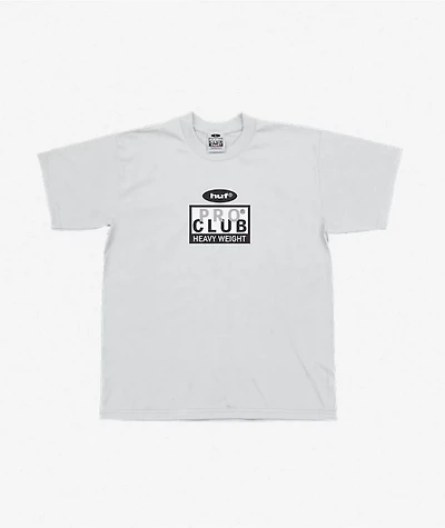 HUF x Pro Club Heavyweight White T-Shirt