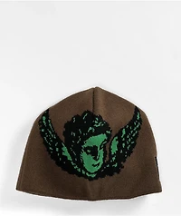 HUF x Smashing Pumpkins Brown Skull Cap Beanie