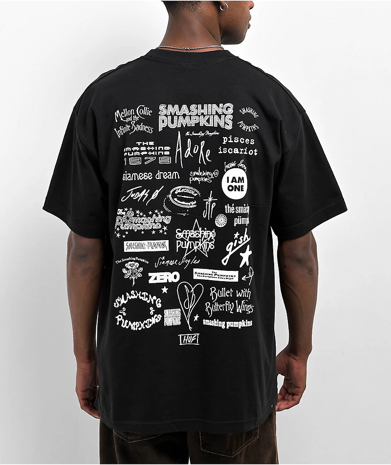 HUF x Smashing Pumpkins Pastichio Medley Black T-Shirt