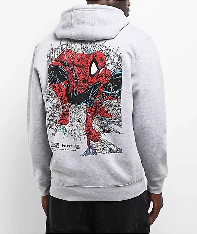 HUF x Spider-Man Arachknight Grey Zip Hoodie