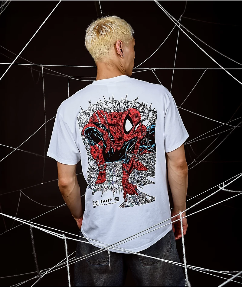 HUF x Spider-Man Arachknight White T-Shirt