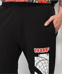 HUF x Spider-Man Black Sweatpants