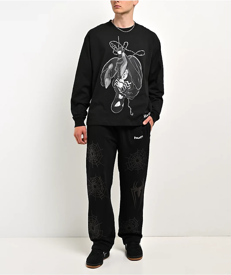 HUF x Spider-Man Black Sweatpants