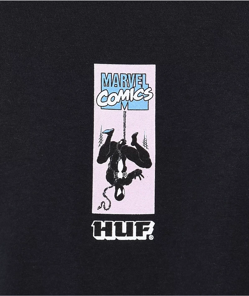 HUF x Spider-Man Hangin' Out Black T-Shirt