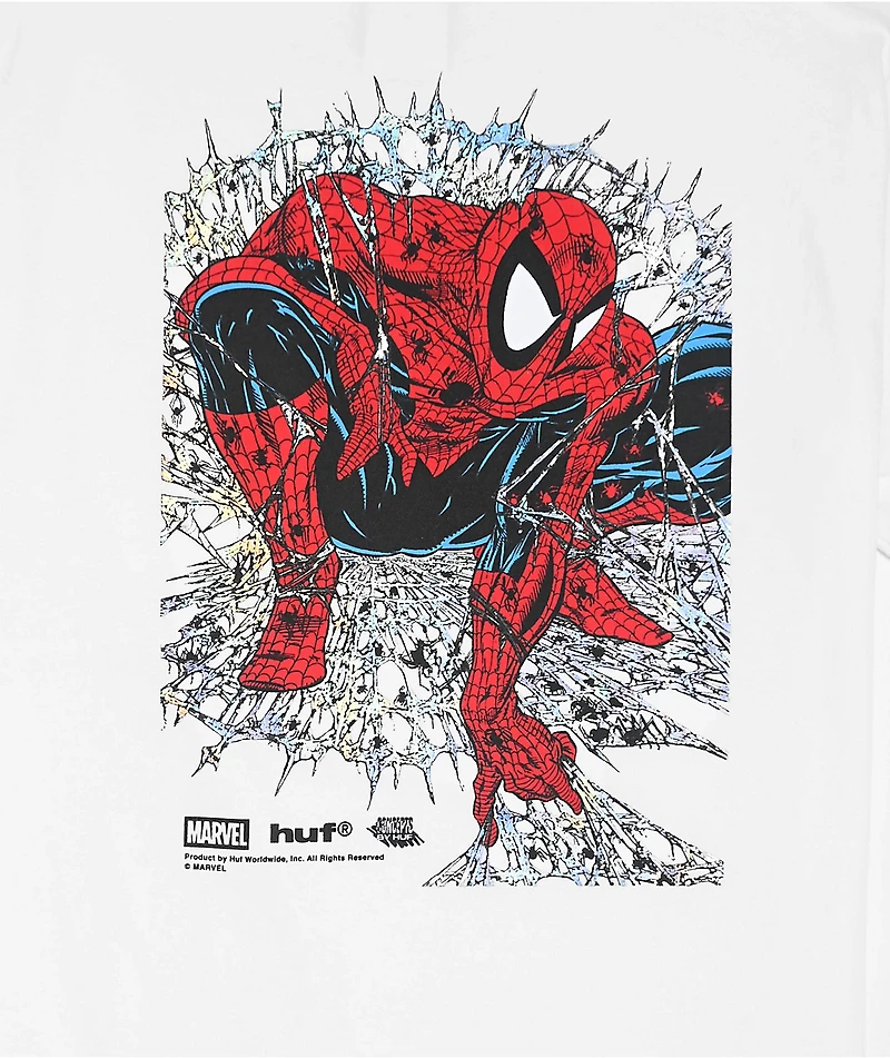 HUF x Spider-Man Kids Arachknight White T-Shirt