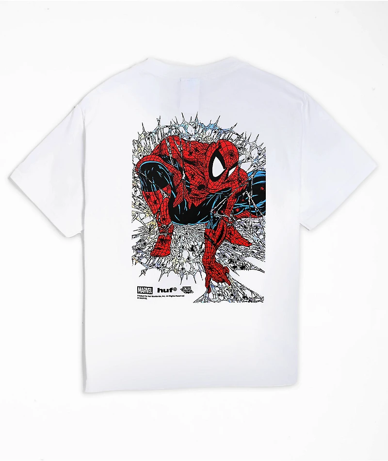 HUF x Spider-Man Kids Arachknight White T-Shirt