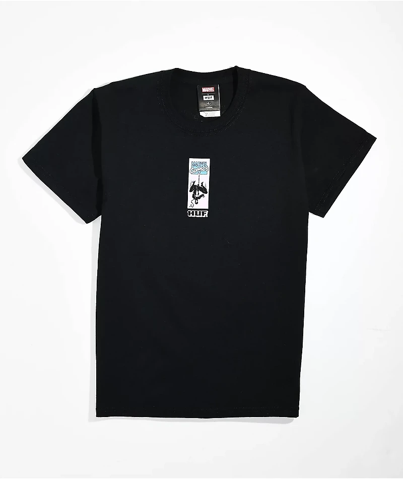HUF x Spider-Man Kids Hangin Out Black T-Shirt