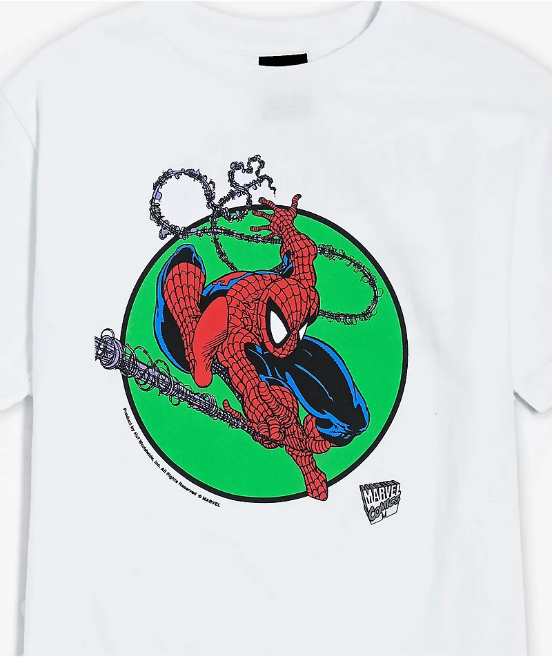 HUF x Spider-Man Kids Three Hundred White T-Shirt