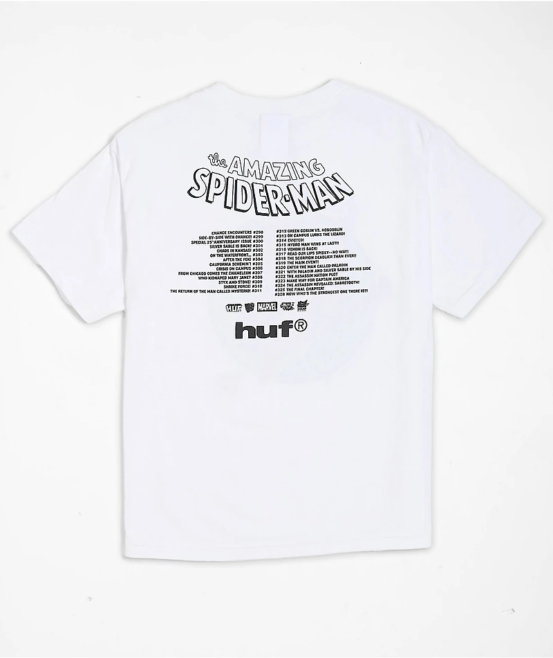HUF x Spider-Man Kids Three Hundred White T-Shirt