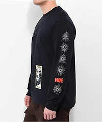 HUF x Spider-Man Spidey Sense Black Long Sleeve T-Shirt