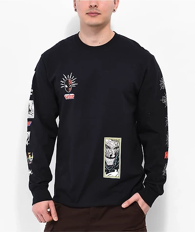 HUF x Spider-Man Spidey Sense Black Long Sleeve T-Shirt