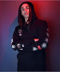 HUF x Spider-Man Spidey Sense Black Zip Hoodie