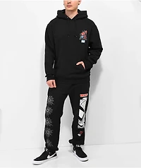HUF x Spider-Man Thwip Triangle Black Hoodie