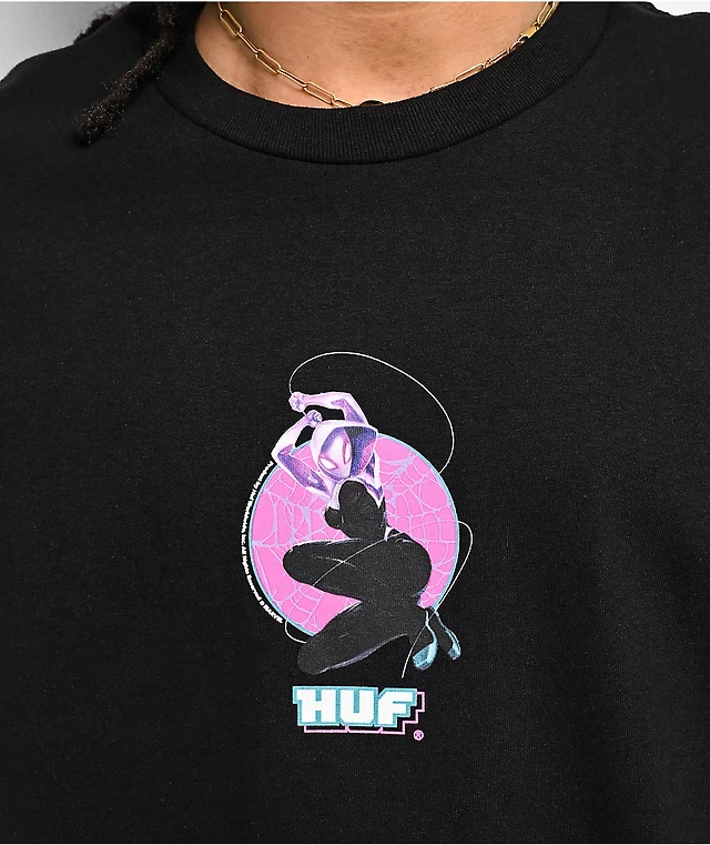 HUF x Spider-Man Universe Kids Scarlet Spider Black T-Shirt at