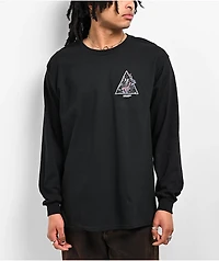 HUF x Spider-Man Universe Miles Triple Triangle Black Long Sleeve T-Shirt
