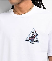 HUF x Spider-Man Universe Miles Triple Triangle White T-Shirt