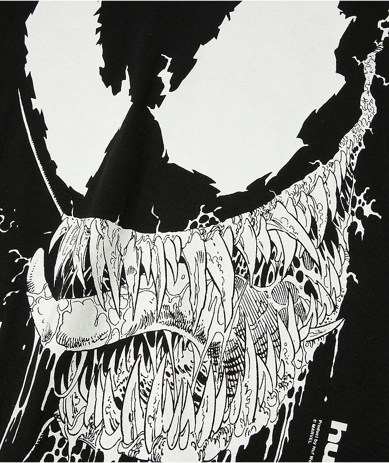 HUF x Spider-Man Vile Washed Black T-Shirt
