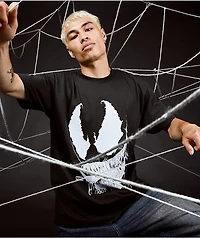 HUF x Spider-Man Vile Washed Black T-Shirt