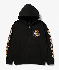 HUF x Spitfire Chrome Bighead Black Zip Hoodie