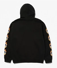 HUF x Spitfire Chrome Bighead Black Zip Hoodie