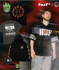 HUF x Spitfire Endzone Black Football Jersey