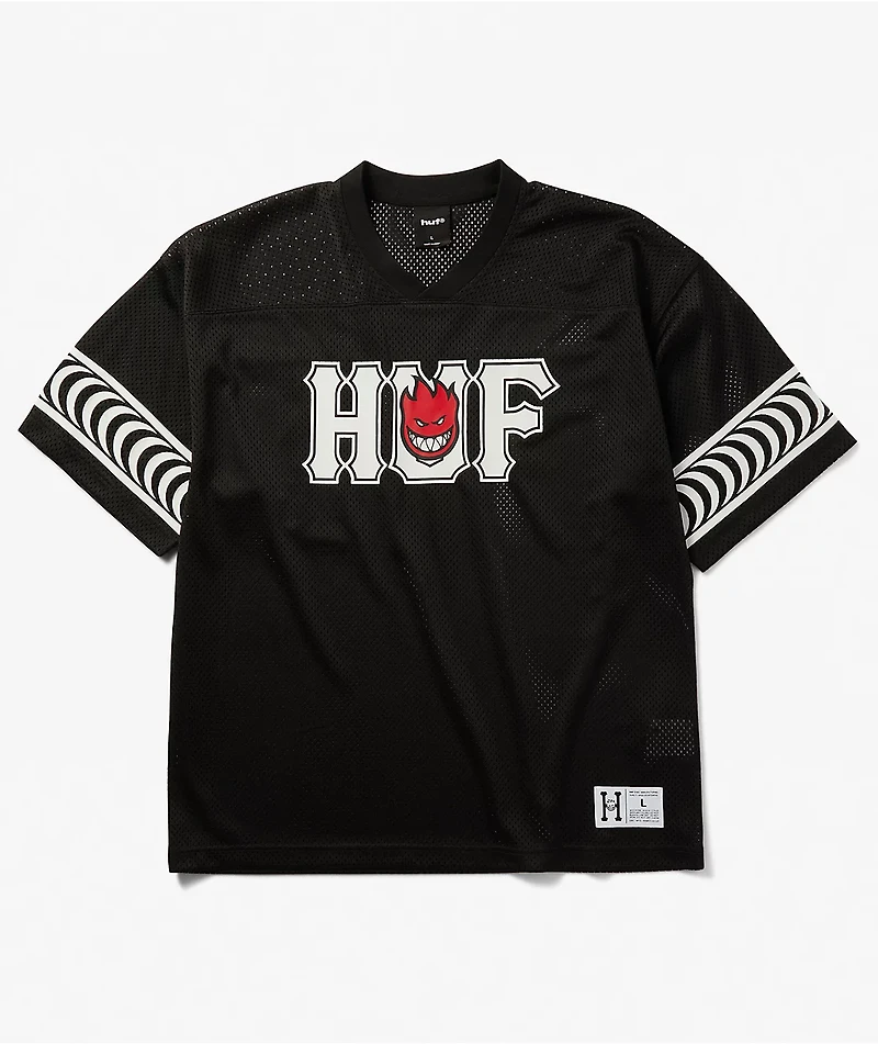 HUF x Spitfire Endzone Black Football Jersey