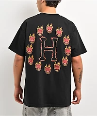 HUF x Spitfire Flame Galaxies Black T-Shirt