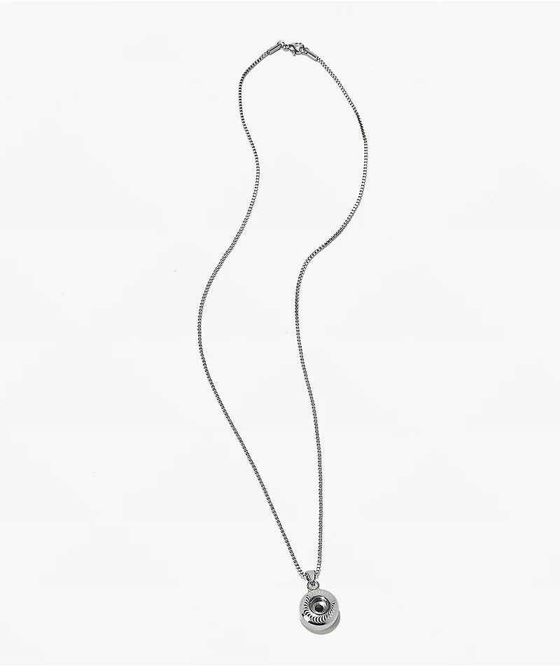 HUF x Spitfire Pendant 22" Silver Necklace