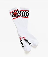 HUF x Spitfire Spiral White Crew Socks