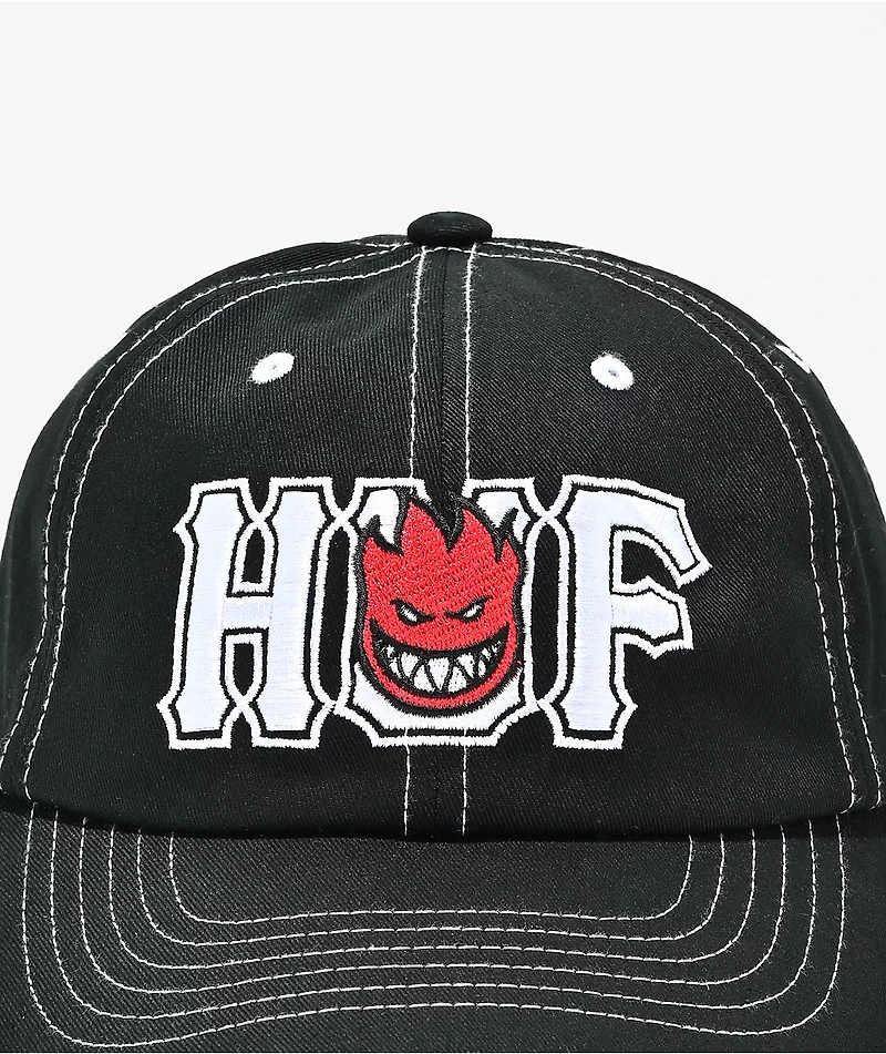 HUF x Spitfire Union Black Snapback Hat