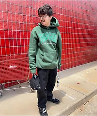 HUF x THRASHER Bayview Forest Green Hoodie