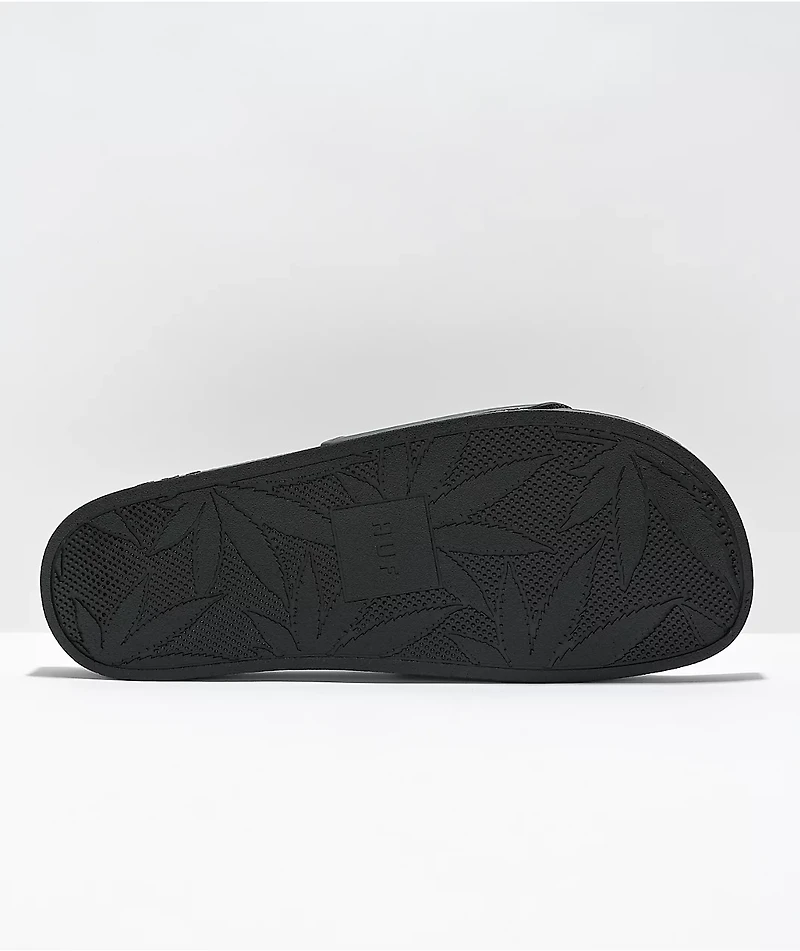 HUF x THRASHER Black Slide Sandals