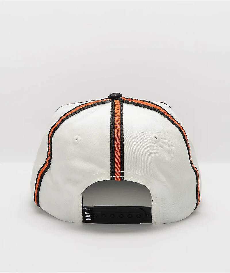 HUF x THRASHER Centerfield White Snapback Hat