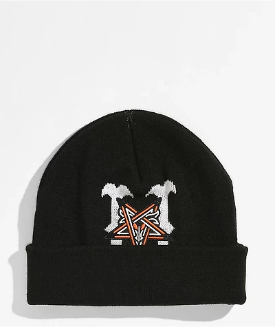 HUF x THRASHER Crew Black Beanie