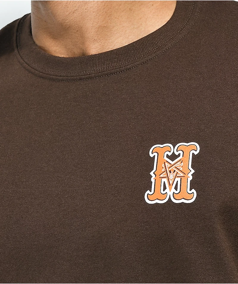 HUF x THRASHER High Point Brown T-Shirt