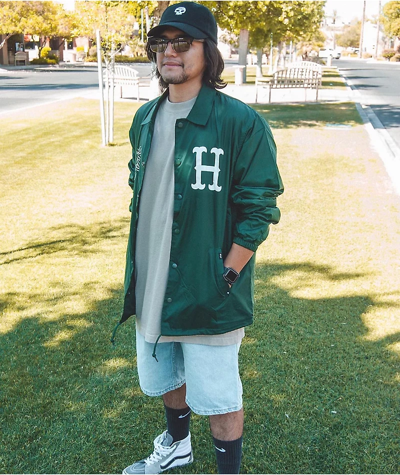 HUF x THRASHER Split Green Coaches Jacket