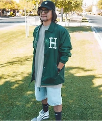 HUF x THRASHER Split Green Coaches Jacket