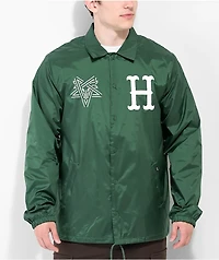 HUF x THRASHER Split Green Coaches Jacket