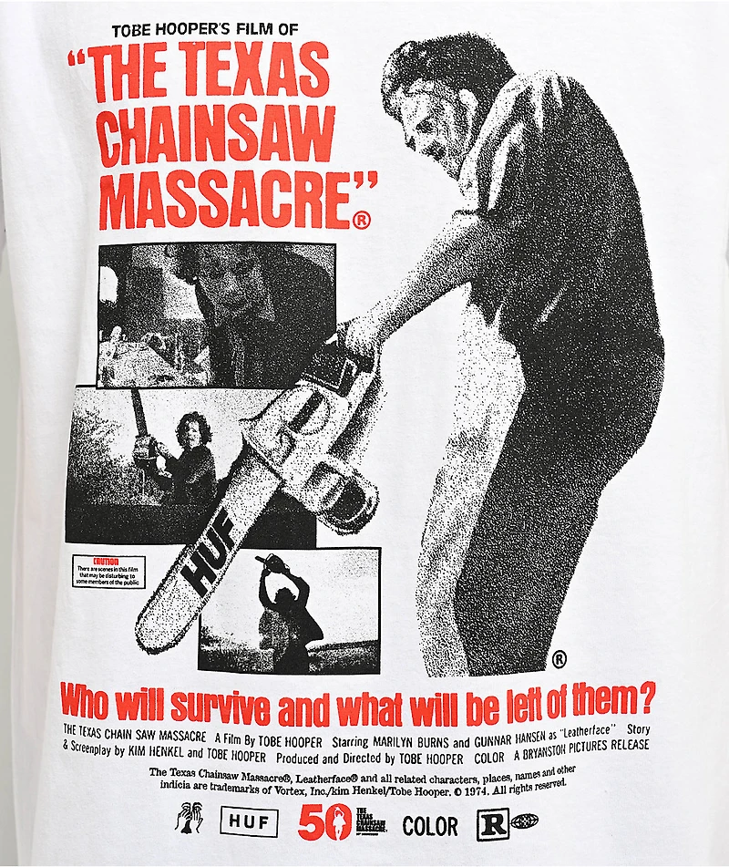 HUF x Texas Chainsaw Massacre Box Office White T-Shirt