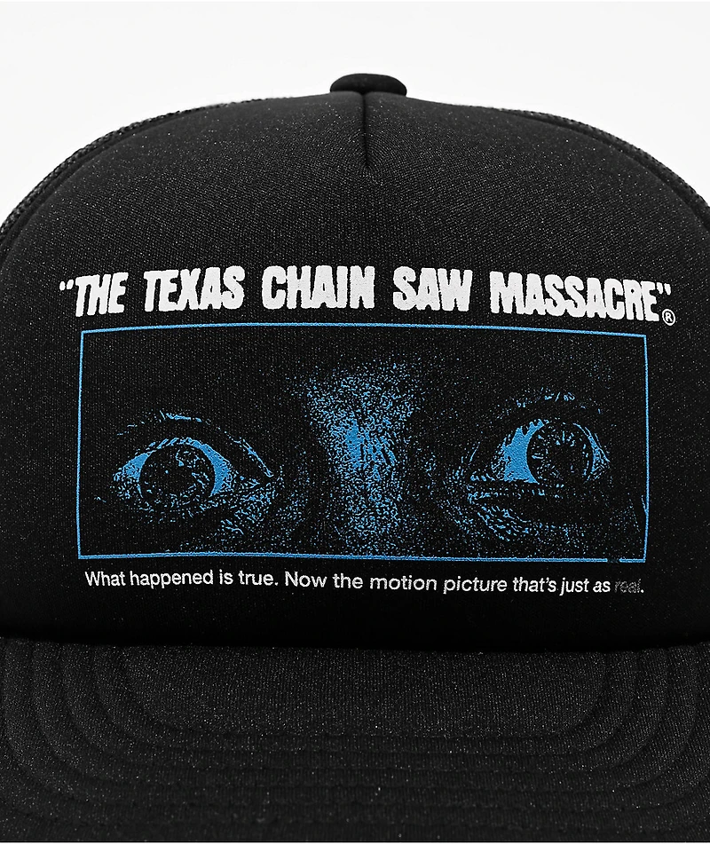 HUF x Texas Chainsaw Massacre Fear Black Trucker Hat