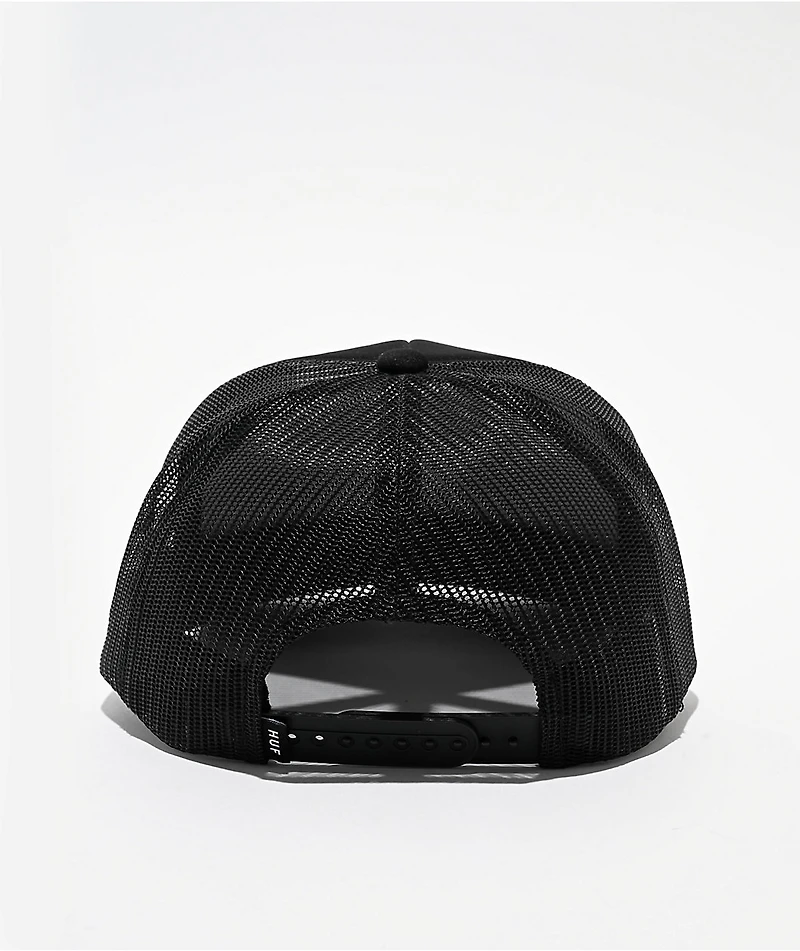 HUF x Texas Chainsaw Massacre Fear Black Trucker Hat