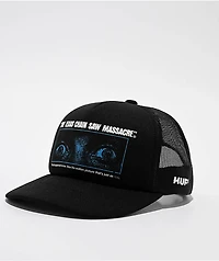 HUF x Texas Chainsaw Massacre Fear Black Trucker Hat