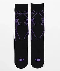 HUF x The Nightmare Before Christmas Jack Skellington Black Crew Socks