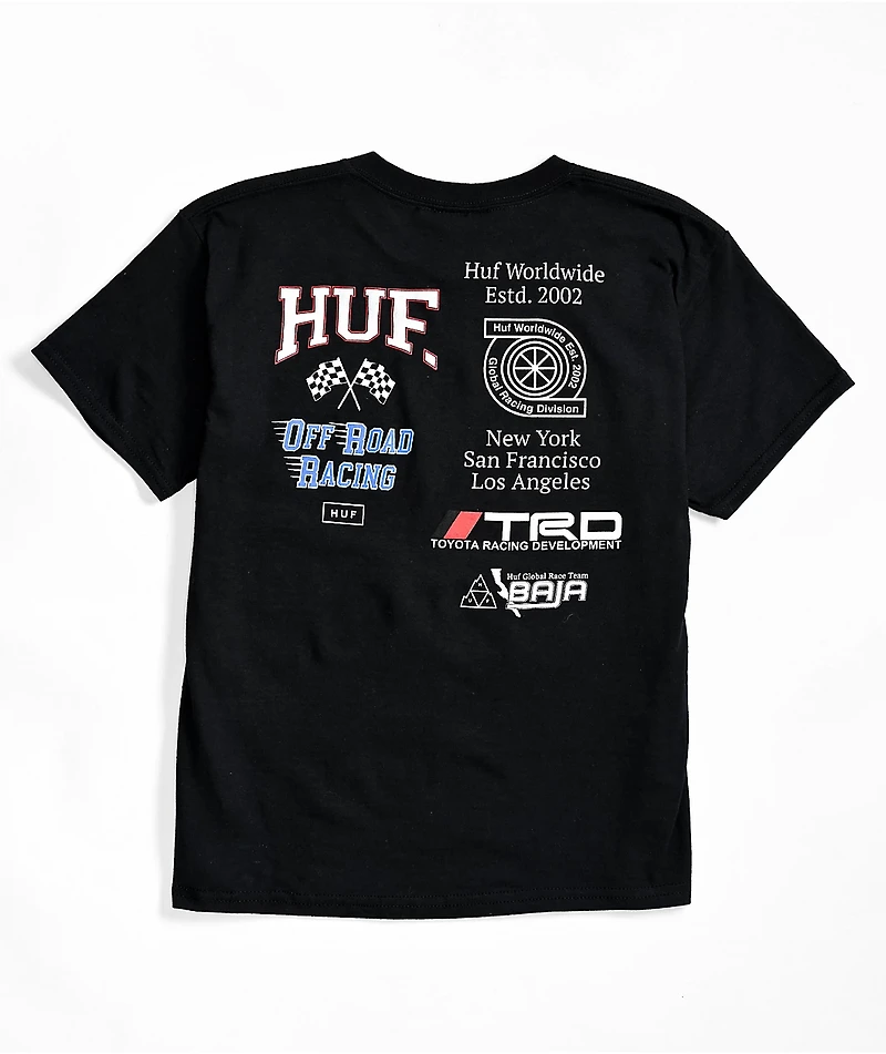 HUF x Toyota Racing Development Kids Black T-Shirt