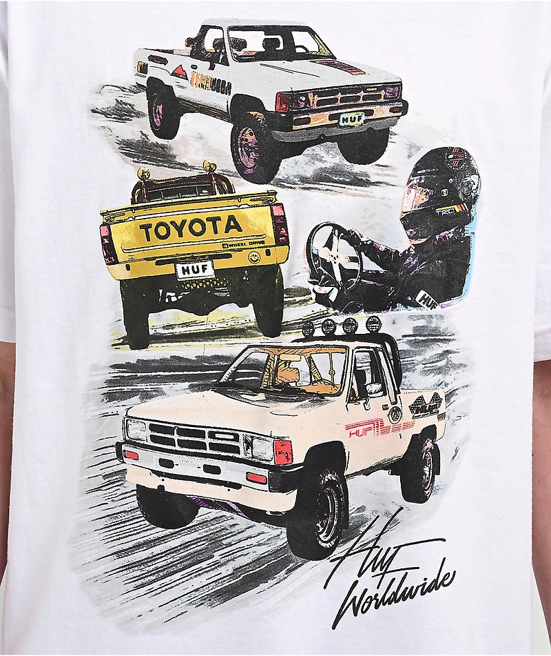 HUF x Toyota Racing Development White T-Shirt