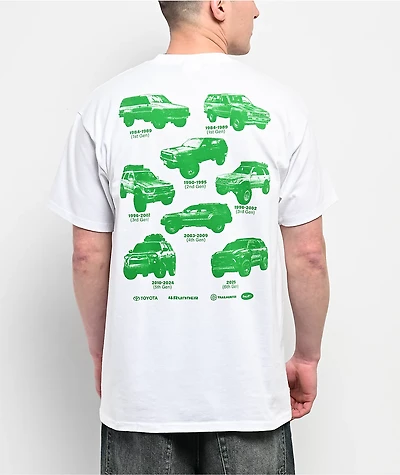 HUF x Toyota TRD Generations White T-Shirt