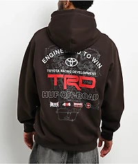 HUF x Toyota TRD Motor Brown Zip Hoodie